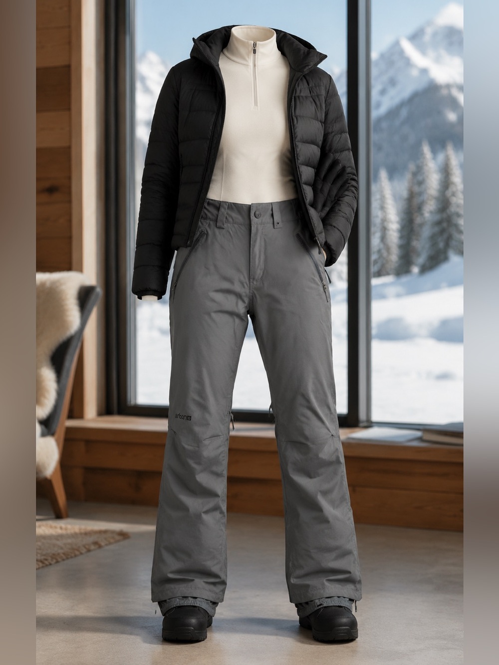 Burton Society DRYRIDE Insulated Snow Pants Women S Gray Ski Snowboard
